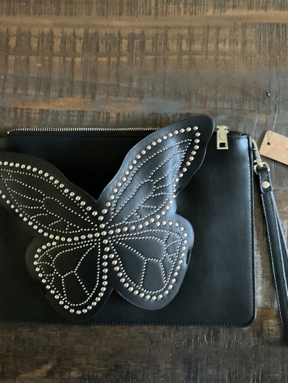 HELLO 3aM BLACK BUTTERFLY WRISTLET NWT